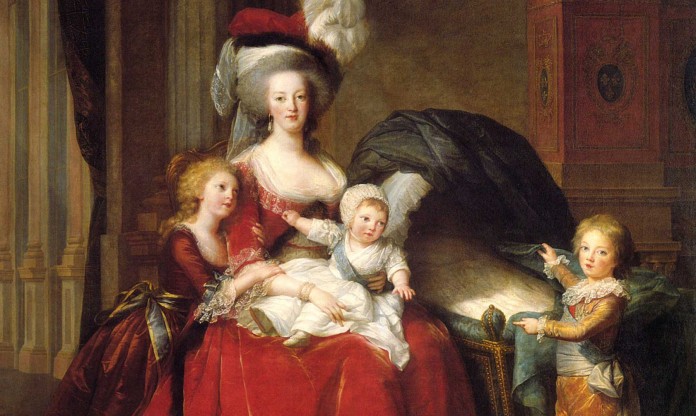 Portrait of Marie Antoinette with her children