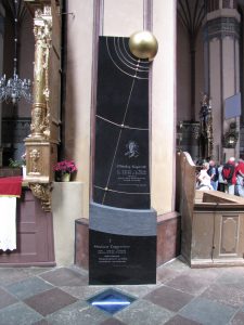 The grave of Copernicus
