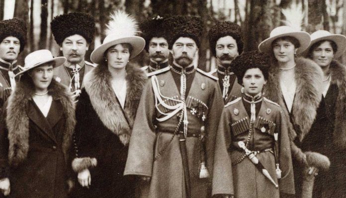 Formal photograph of the Romanovs
